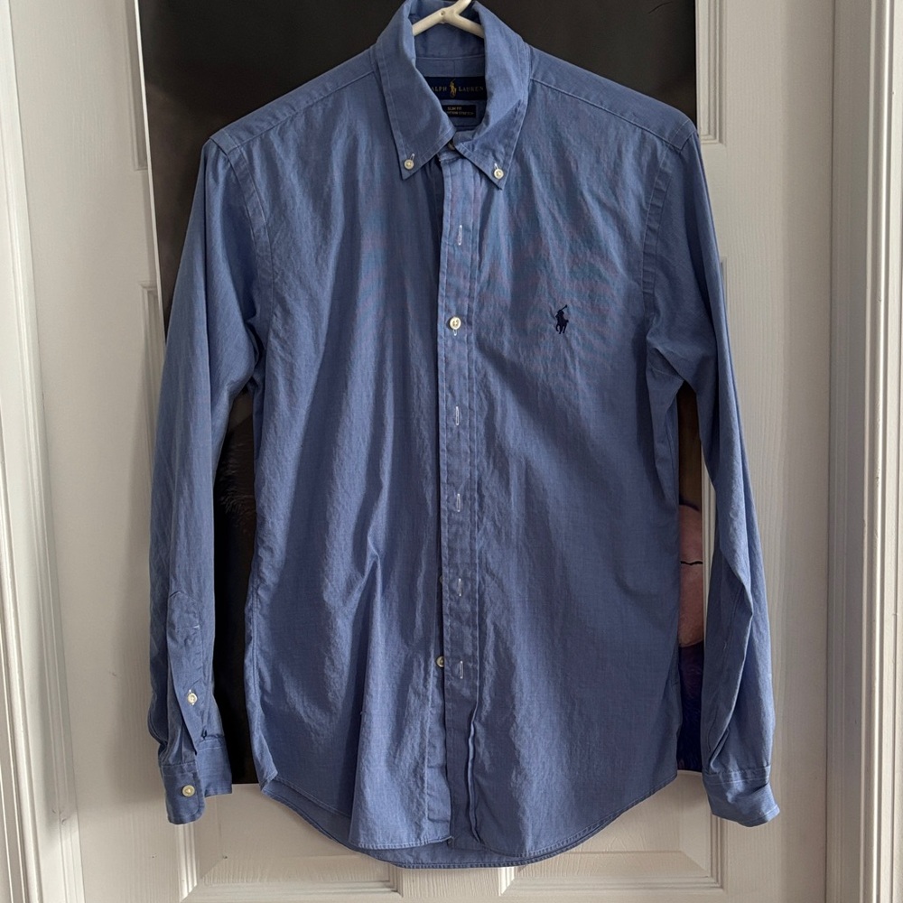 Polo by Ralph Lauren Classic Blue Button Down Shirt